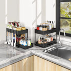 Pull-Out Under Sink Organizer (2-Tier Sliding Storage)