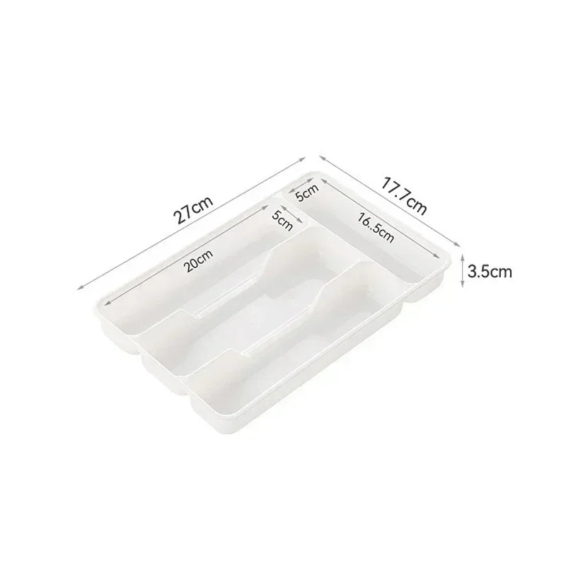 Expandable Cutlery Organizer Tray (Minimal Drawer Storage)