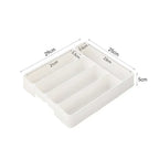 Expandable Cutlery Organizer Tray (Minimal Drawer Storage)
