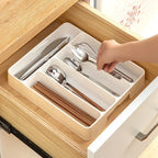 Expandable Cutlery Organizer Tray (Minimal Drawer Storage)